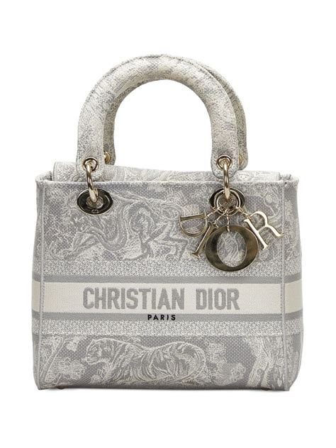 dior monogram canvas bag|pre owned lady dior bag.